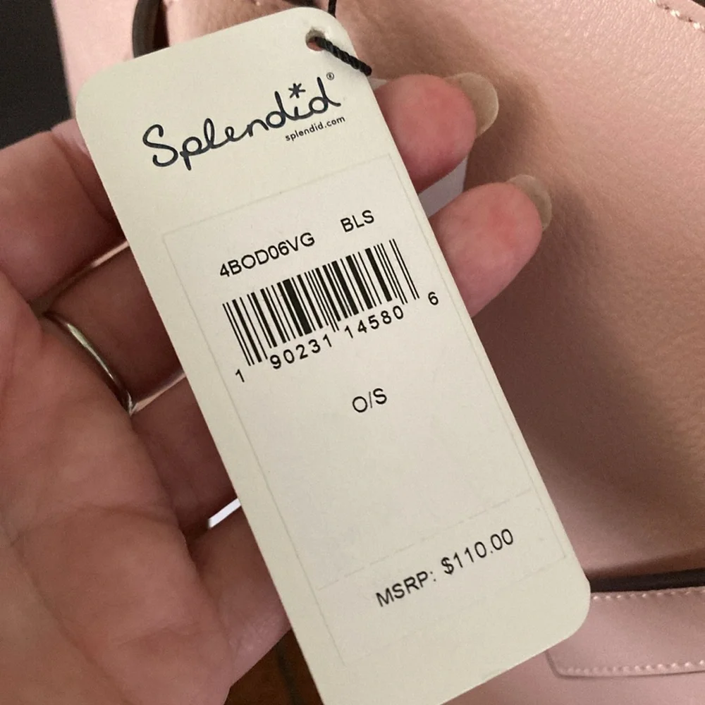 Splendid Blush Rose Leather Satchel Handbag NWT 🌹 - Picture 8 of 11